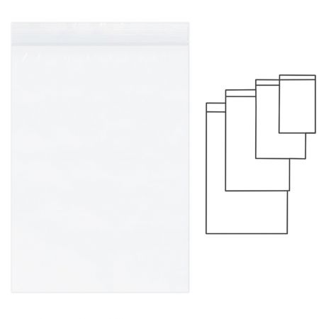 Pungi cu fermoar ziplock, 160 x 230 mm, KANGARO, 100 buc/set 